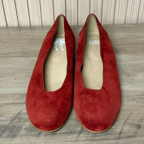 Eileen Fisher Una Hidden Wedge Ballet Flat in Red Cedar Size 9 - Picture 4 of 11